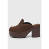 Imagem da oferta Scarpin Feminino Vizzano Salto Médio Bico Arredondado Marrom