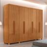 Imagem da oferta Guarda Roupa Casal Toronto 100 MDF 8 Portas e 4 Gavetas com Pés Moderna Mobília