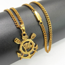 Imagem da oferta Colar e Pingente Corinthians: Colar em aço banhado a ouro 18K para o verdadeiro torcedor 2025