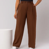 Imagem da oferta Calça Feminina Plus Size Pantalona Básica Wide Leg Duna