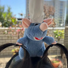 Imagem da oferta Bonito anime rato hairband kawaii dos desenhos animados mouse boneca de pelúcia bandana bonito remy boneca de pelúcia