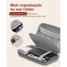 Imagem da oferta Estojo Portátil Para Acessórios De Tablet E Smartphone Com 5 Compartimentos Wb Cinza Wbe00100759f