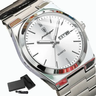 Imagem da oferta Relogio Masculino Poedagar 930 Luxo Quartzo Inox Com Data Prateado Branco