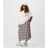 Imagem da oferta Saia Evasê Midi em Crepe Xadrez Curve & Plus Size