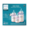 Imagem da oferta Kit 3 Mamadeiras Clássica Anticólica 125260330ml Rosa Philips Avent