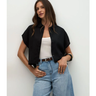 Imagem da oferta Blusa em Viscolinho com Colarinho na Gola e Sem Cava