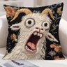 Imagem da oferta Capa de almofada de cabra gritando protetor macio decorativo 45x45cm decoração de casa sofá sala de estar pres