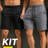Imagem da oferta Kit 3 Short Bermuda Masculino Elastano Academia Casual Bolso