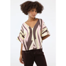 Imagem da oferta Blusa Lança Perfume Reta Estampada Rosa