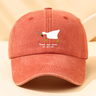 Imagem da oferta Boné de beisebol estampado elegante de ganso de corrida versátil ao ar livre casual boné de bico de pato chapéu de v