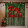 Imagem da oferta Kit Natalino Balão Metalizado + 2 Cortinas Verde