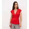 Imagem da oferta Blusa Alfaiatada Transpassada com Amarração Vermelho