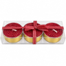 Imagem da oferta Kit 3 velas rechaud vermelhas com glitter para decoracao de natal ceia e mesa posta