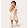 Imagem da oferta Vestido Bebê Evasê Bordado Floral com Calcinha Bege
