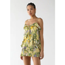 Imagem da oferta Macacão Feminino FARM Estampa Tropical Curto Amarelo