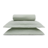 Imagem da oferta Kit Colcha com Porta Travesseiros Linenn Casal - Appel Cinza