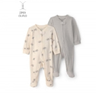 Imagem da oferta Kit Macacão Bebê 2 Peças Com Pé Estampado - Multicor | Carter’s