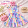 Imagem da oferta Vestido Luxo Premium Menina (Tam.2 ao 12 Diversas Cores)