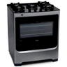 Imagem da oferta Fogão Consul 5 Bocas Cor Inox Com Mesa De Vidro E Grade De Ferro Fundido - Cfs5var Bivolt