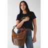 Imagem da oferta Bolsa Feminina Colcci Meia-Lua Franjas Caramelo