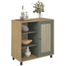 Imagem da oferta Artely Buffet Charlotte com 1 Porta, CarvalhoMenta