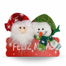 Imagem da oferta Enfeite de Pendurar Boneco com Placa Feliz Natal Pendente Papai Noel