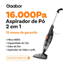 Imagem da oferta Gaabor Aspirador de pó portátil 2 em 1 com fio e haste de pressão sucção forte de 16000Pa dust off GVCW-M15A