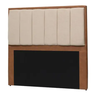 Imagem da oferta Cabeceira Casal 140cm material sintético Tecido Bouclê Madeira Maciça Estofada Quarto Parede Fixa Cama Box Nobre