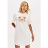 Imagem da oferta Vestido Lança Perfume Curto Estampado Off-White