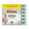 Imagem da oferta Lenços Huggies Higiene Superior Limpam 2x Mais 6 x 48 Un