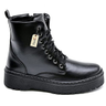 Imagem da oferta Bota Coturno Militar Feminino Blogueira Cano Alto Com Cadarço Sola de Borracha Antiderrapante 202-GG