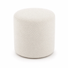 Imagem da oferta Puff Decorativo Redondo Boucle Off Orgânico 36x34 cm para Sala Quarto e Closet