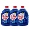 Imagem da oferta Kit 3 Lava Roupas Liquido Baby Soft Max Performance Azul - 3L