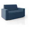 Imagem da oferta Sofá Cama 2 Lugares Pratik 5000 Mamflex Azul Suede