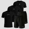 Imagem da oferta Kit com 5 peças Dry All Black Alpha 3 Camisetas + 2 Bermudas
