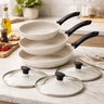 Imagem da oferta Jogo De Frigideiras Tramontina Antiaderente Com Tampas 16cm 20cm e 24cm
