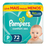 Imagem da oferta Fralda Pampers Confort Sec Bag P 72 Unidades