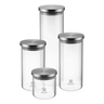 Imagem da oferta Electrolux Kit Potes Herméticos de Vidro com Tampa Inox - 4 Unidades