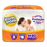 Imagem da oferta Fralda Pom Pom Protek Proteção de Mãe M 80 unidades