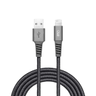 Imagem da oferta I2GO Cabo de Nylon Cinza Pro compatível com iPhone, USB para Lightning, 200 cm