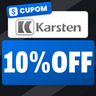 Imagem da oferta 10% OFF em compras acima de R$ 299 Válido na primeira compra na Karsten com cupom