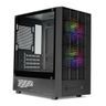 Imagem da oferta Gabinete Gamer Mancer Grimore Mini-Tower Lateral de Vidro 2 Fans Rainbow Preto MCR-GRM-BK