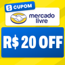 Imagem da oferta Cupom Mercado Livre: R$ 20 OFF acima de R$ 219 em todo o site