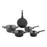 Imagem da oferta Jogo De Panelas Brinox Cerâmico 5 Pçs Carbon Ceramic Indução Cor Preto.