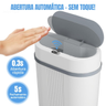 Imagem da oferta Lixeira Automática 12 Litros Sensor Infravermelho Tampa Para Cozinha Banheiro Escritório Quarto a