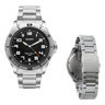 Imagem da oferta Relógio De Pulso Orient Mbss1155a Com Correia De Aço Inoxidável Cor Prata - Fundo Preto