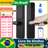 Imagem da oferta Do brasil raykube f7 tt lock bluetooth impressão digital fechadura da porta elétrica versão portuguesainglês com ch
