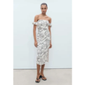Imagem da oferta Vestido Mango Midi Ariel Off-White