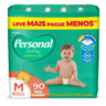 Imagem da oferta Fralda Infantil Personal Baby Protect & Sec Tamanho M com 90 Tiras