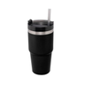 Imagem da oferta WOLFF - Copo Térmico Parede Dupla SlimTerm Com Base Ergonômica E Canudo Preto 590ml